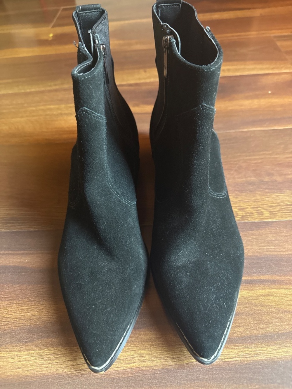 DONALD J PLINER Gazzi Suede Black Boots Size 9-5M - Picture 3 of 10